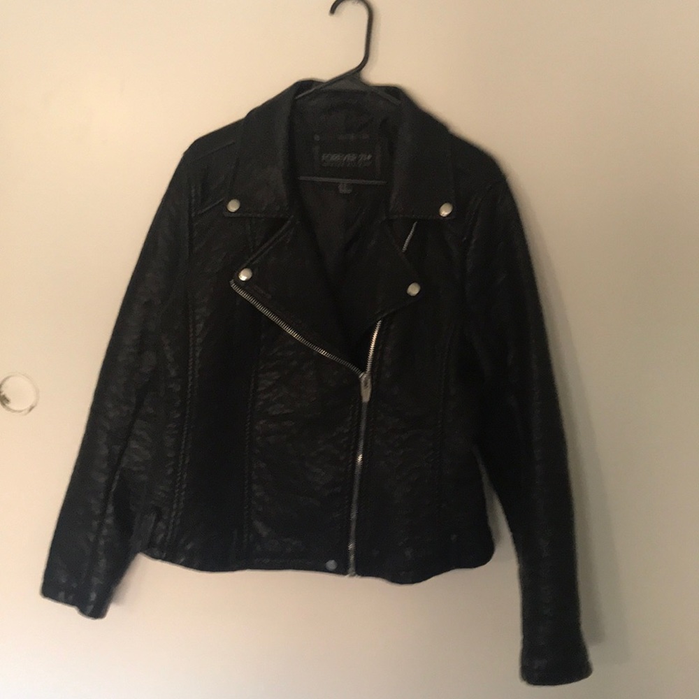 Faux leather jacket
